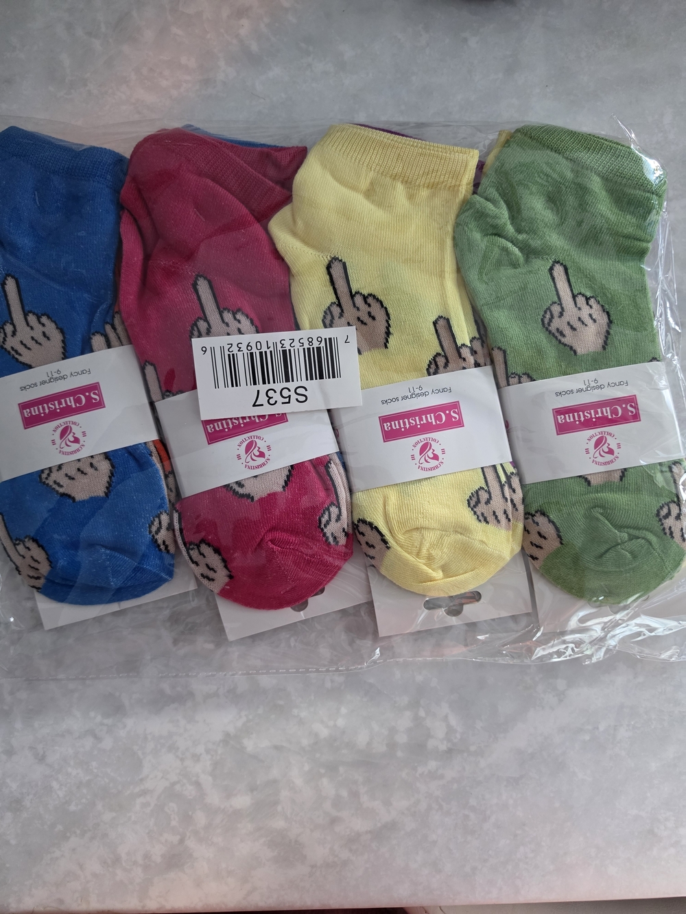 12 pack socks middle finger